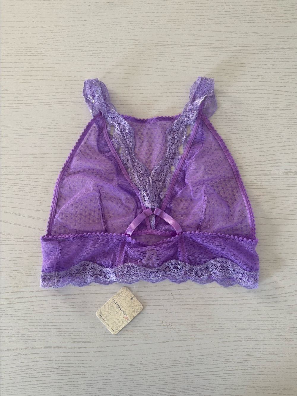 NWT Free People Purple Lace Bralette